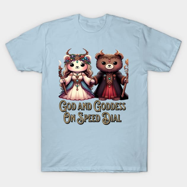 God and Goddess T-Shirt by Out of the world